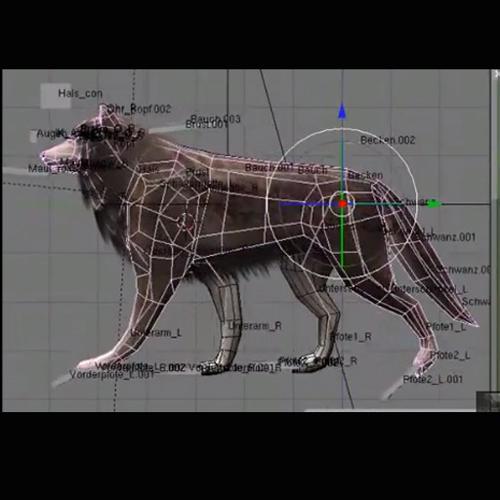 Wolf Rigged Animated and Game Ready preview image